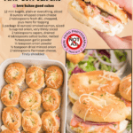 baked bagel and lox sliders facebook collage