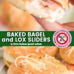 baked bagel and lox sliders pin collage 1