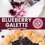 blueberry galette pin collage 1