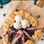 blueberry galette pin collage 2