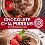 chocolate chia pudding pin collage 1