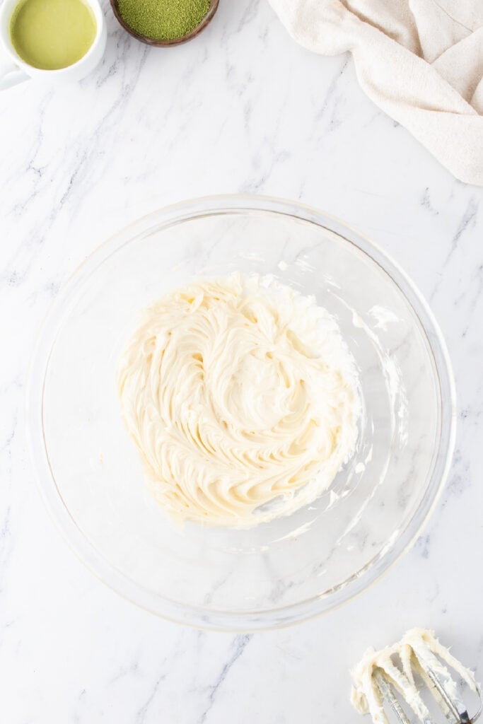 Softened butter and vanilla beaten together for homemade vanilla buttercream
