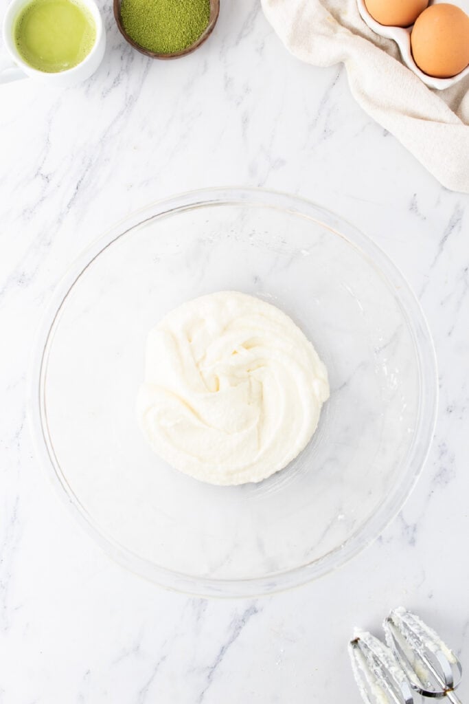Butter, oil, and granulated sugar beaten together until smooth and light