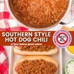 southern style hot dog chili pin collage 1