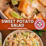 sweet potato salad pin collage 1