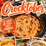 Crocktober: 31 Days of Slow Cooker Favorites pin collage 2