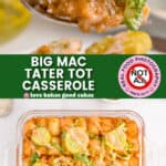 big mac tater tot casserole pin collage 1