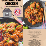 General Tso chicken recipe social graphic