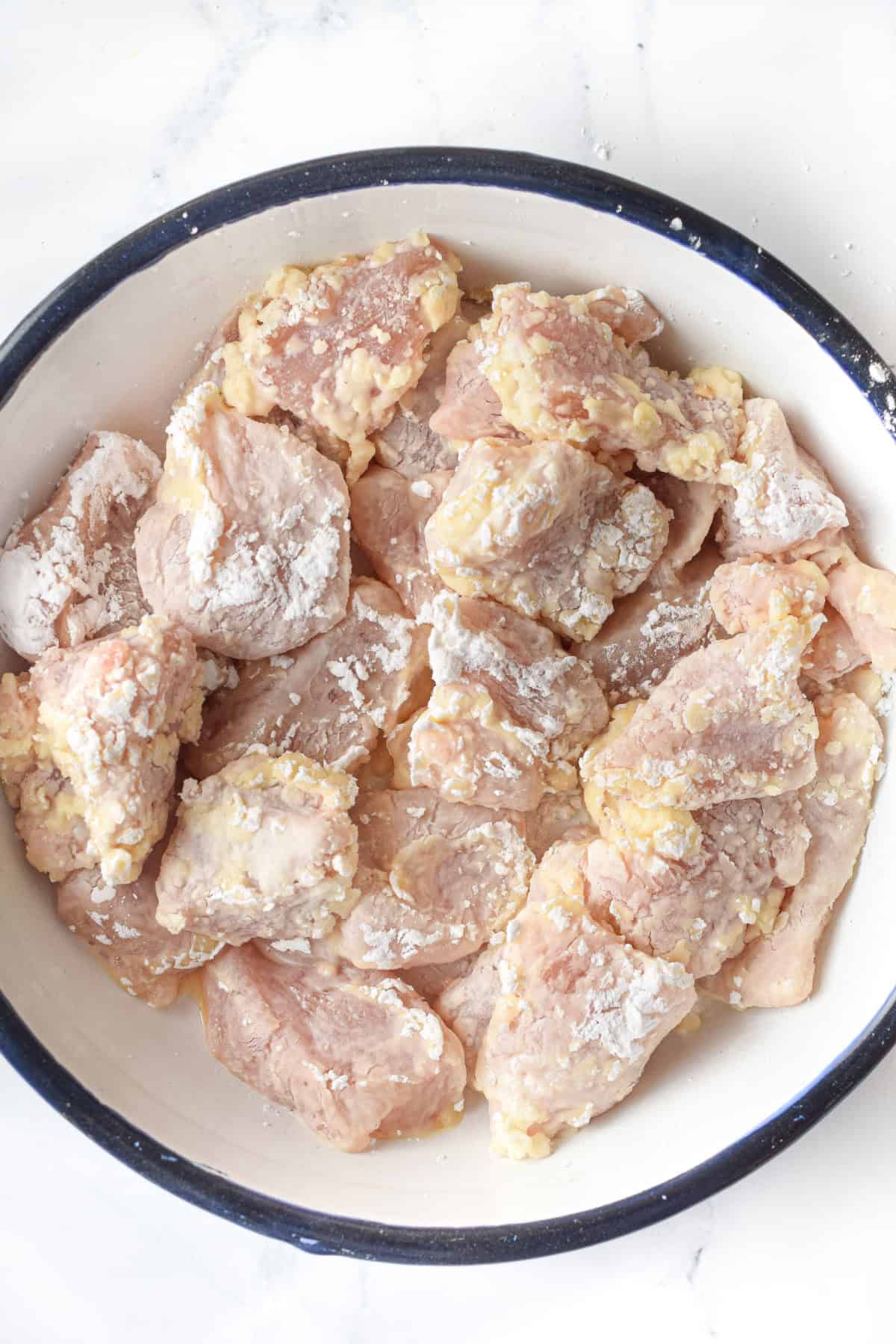 Step 1 of preparing Instant Pot General Tso chicken