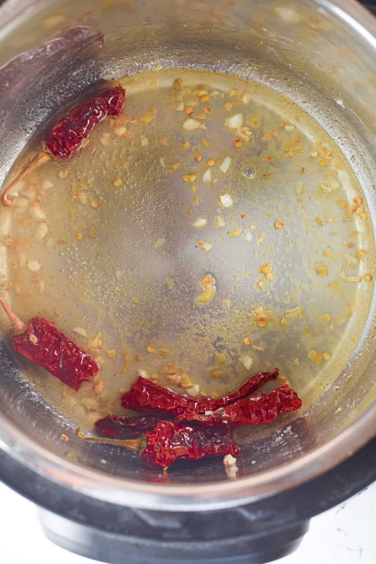 Step 6 of preparing Instant Pot General Tso chicken