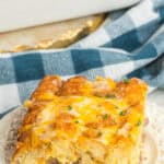 Breakfast Tater Tot Casserole Pinterest graphic.